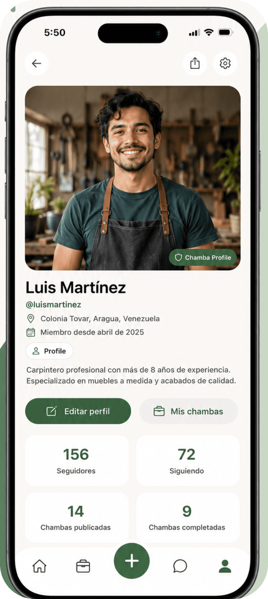 Pantalla real de Chamba: Perfil